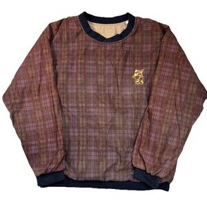 VTG Weather Proof Walt Disney World Jacket Mens Large Plaid Golf Windbreaker